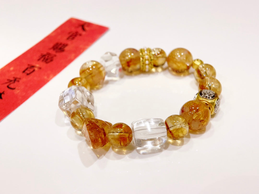 Citrine & Clear Quartz