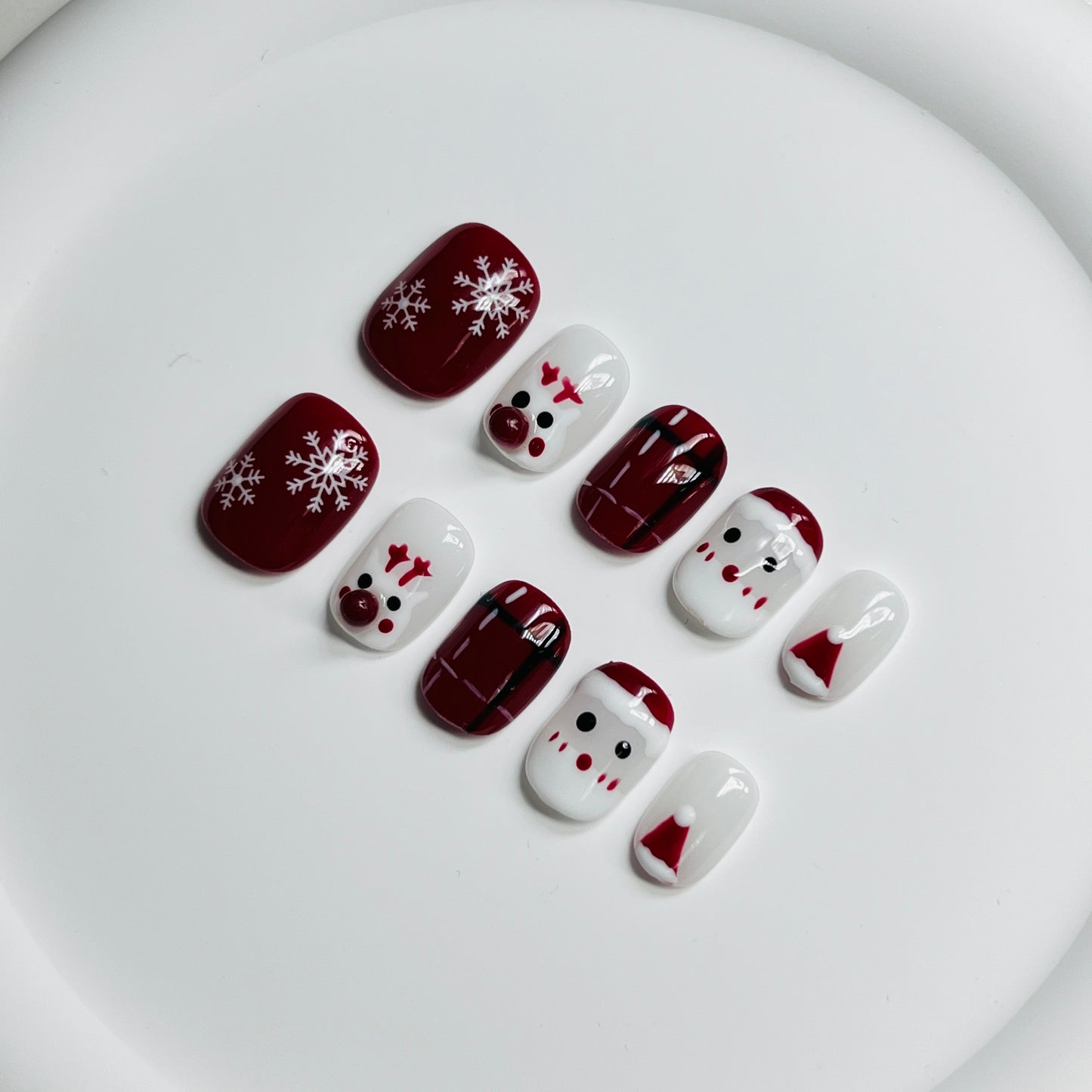 [Tiktok Living] Christmas Nails Collection | Reuseable Nails wtih Nail tools