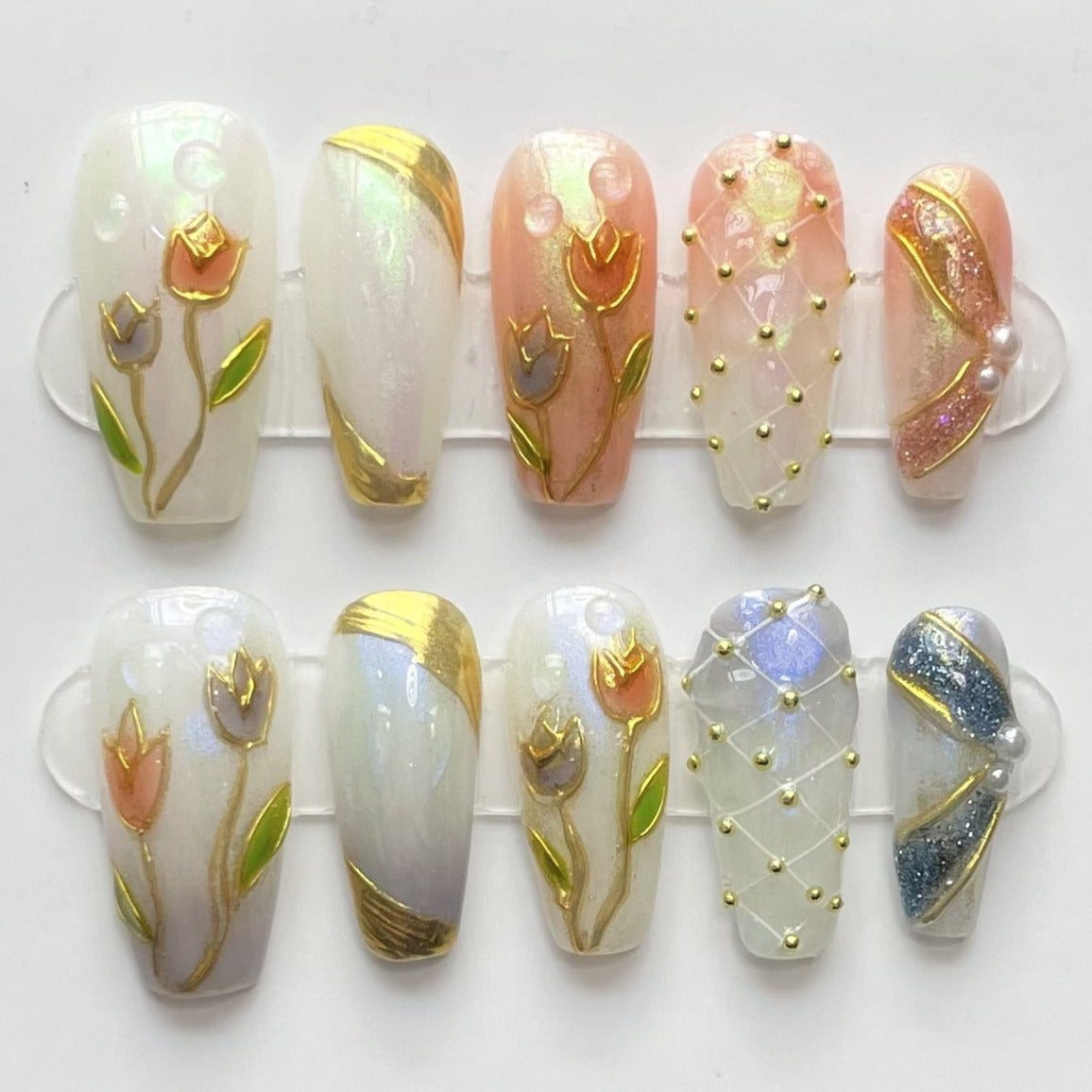 Hand-Painted Tulips