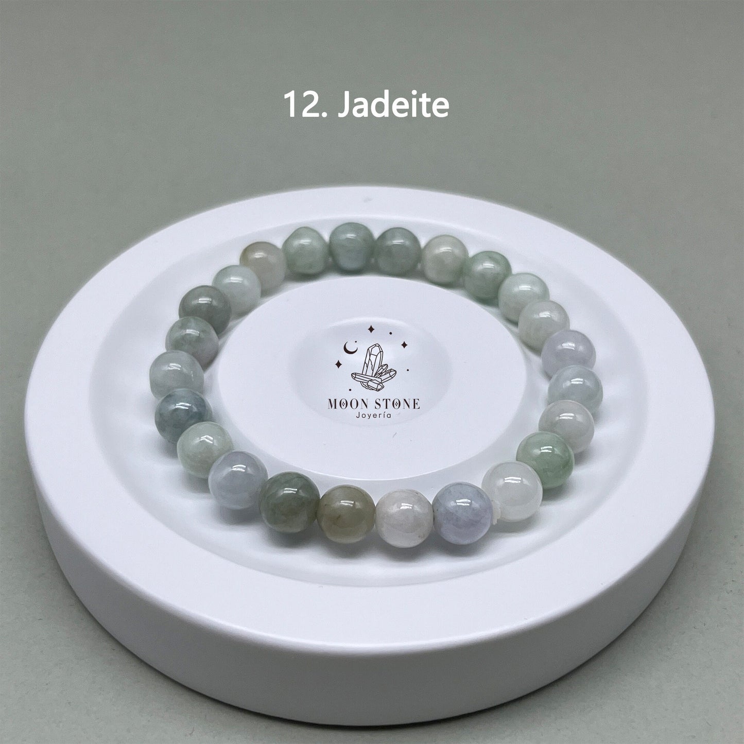 8mm/10mm  Handmade Natural Crystal Round Gemstone Bracelet, Stretchy Bracelet, Obsidian, Morganite, Selenite, Jadeite, Agate, Jade, For Gift