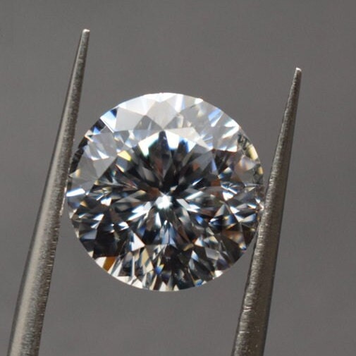 GMA-Pflaumenblüte, 81-Schliff-Diamant, zertifiziert l Moissanit-Brillantsteine ​​im runden Brillantschliff mit GMA-Zertifikat | 0,5–5 CT | D Fl l Belgien