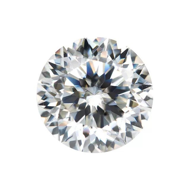 GMA-Pflaumenblüte, 81-Schliff-Diamant, zertifiziert l Moissanit-Brillantsteine ​​im runden Brillantschliff mit GMA-Zertifikat | 0,5–5 CT | D Fl l Belgien