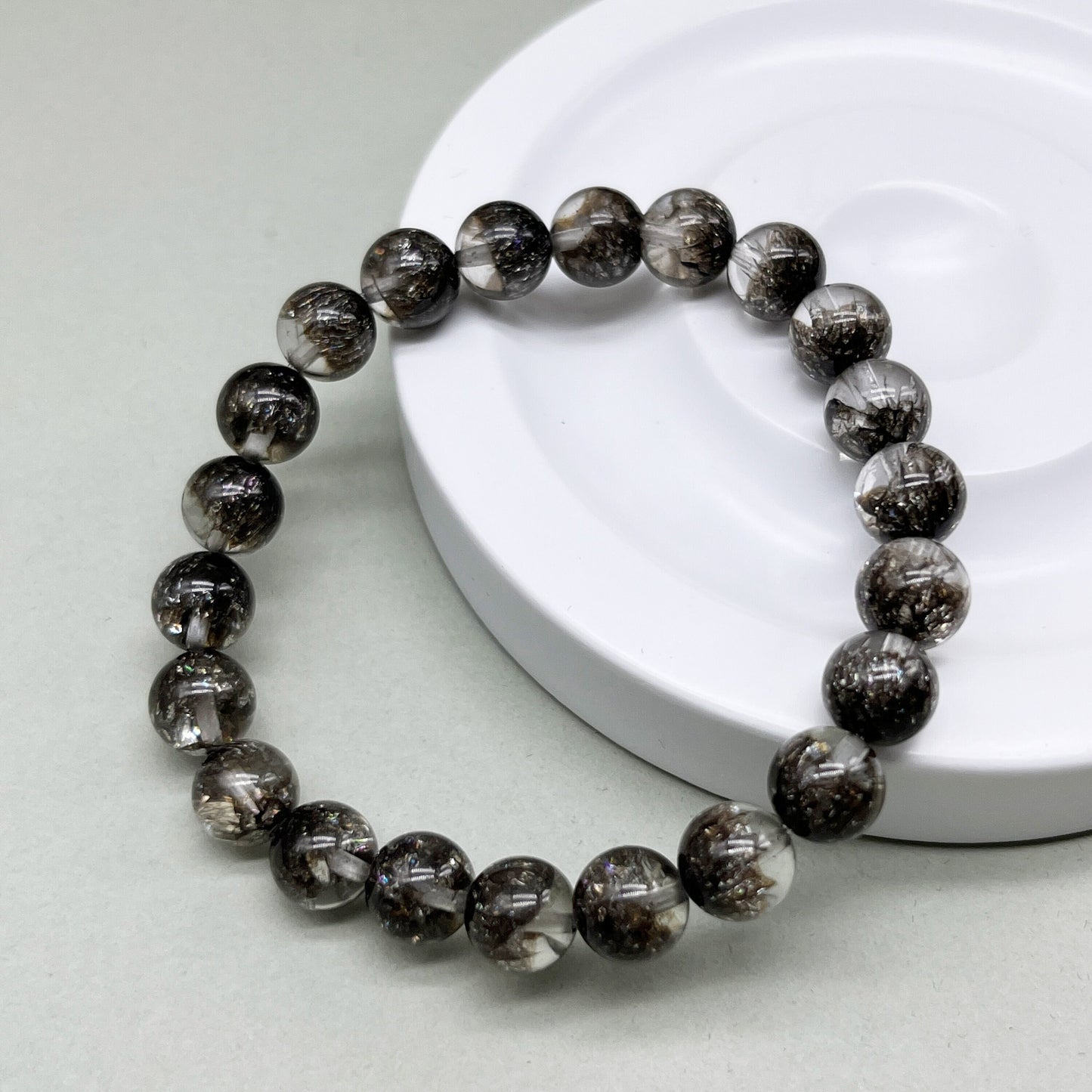 8mm/10mm High Quality Natural Black currant Crystal beads bracelet