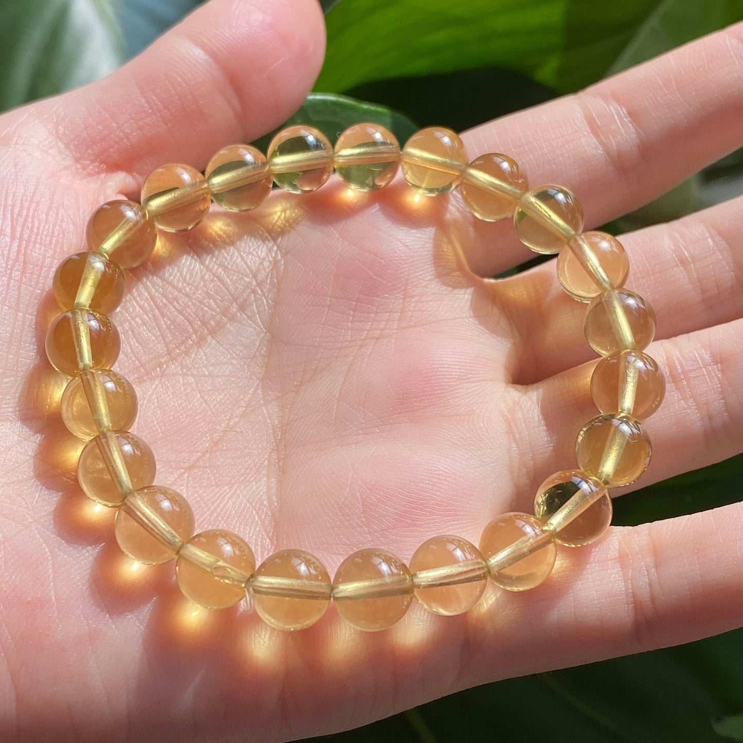 8mm/10mm Libya Citrine Crystal Bracelet Round beads Energy Gemstone Loose Beads DIY Jewelry Making Design for Bracelet