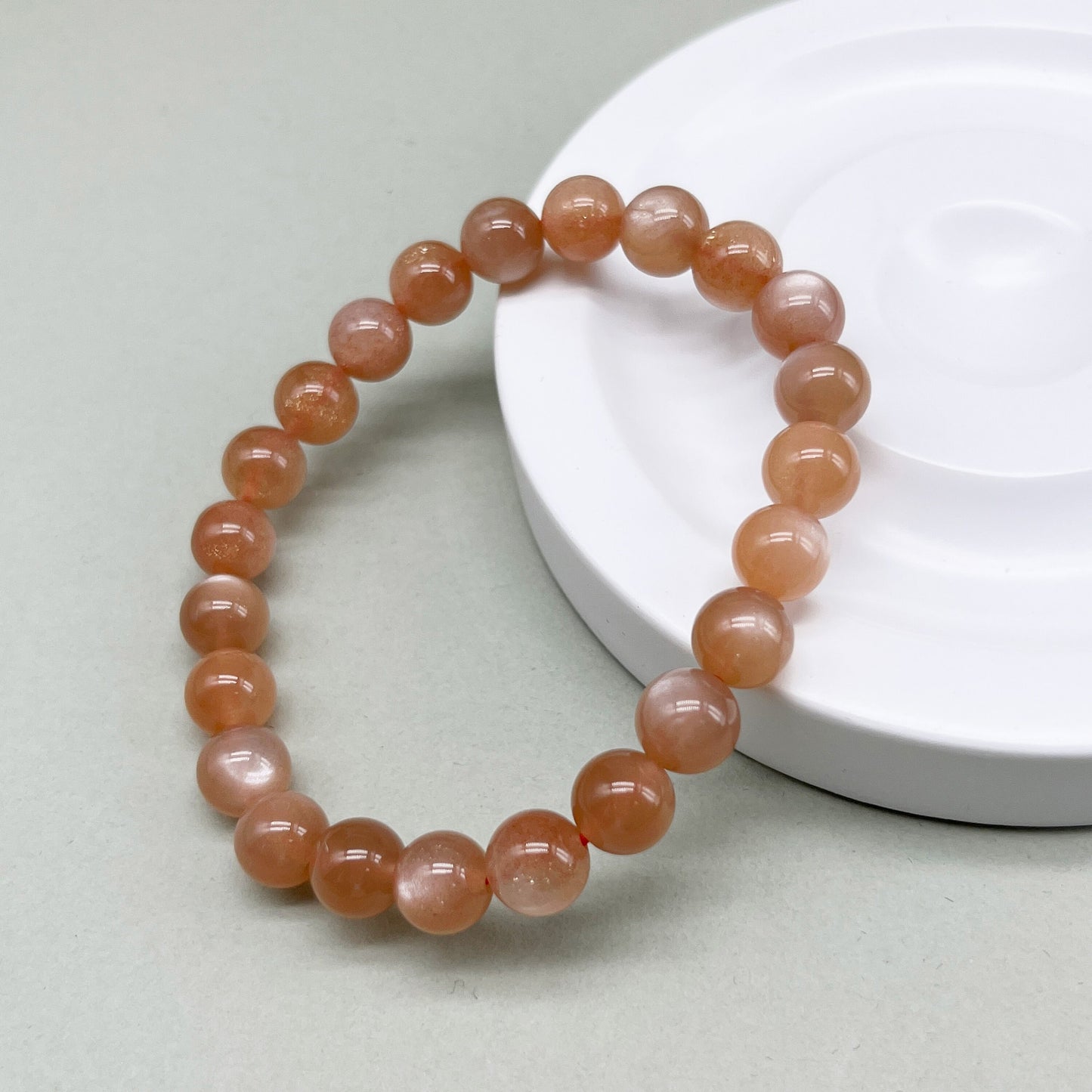 8mm/10mm Natural Sunstone Bracelet Round Beads Energy Gemstone Bracelet for Jewelry Making Fashion Design